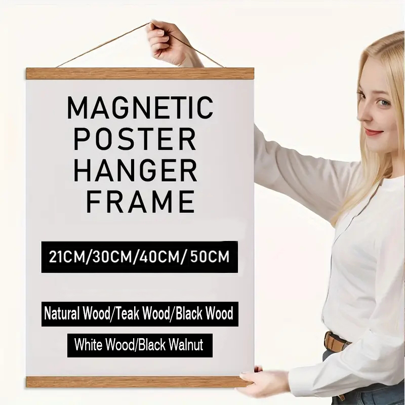 Engraved Wood Frame - 2130 40 50 cm cintre d'affiche