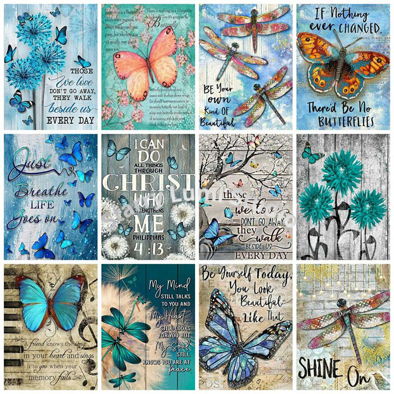 Photo Mosaic Print - Peinture Diamant 5D Nabi, Motif Papillon