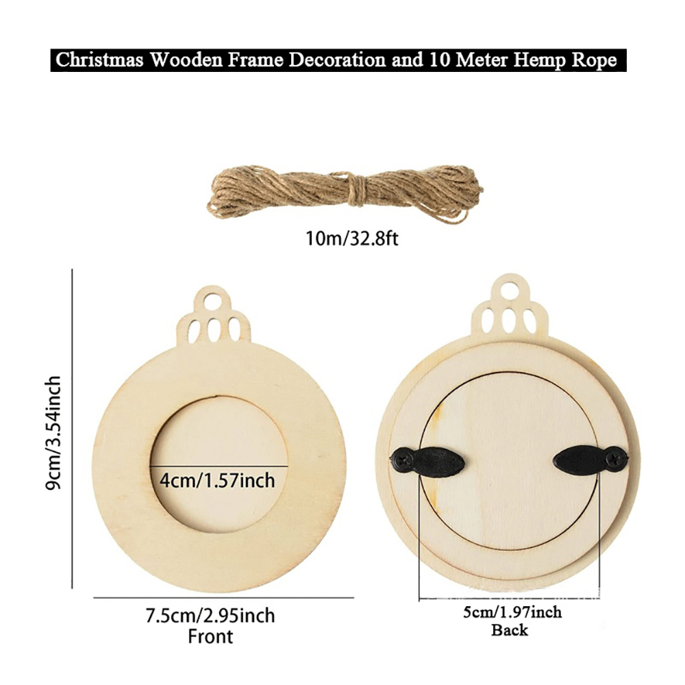 Cadre Photo de noël en bois in - Engraved Wood Frame avis et prix